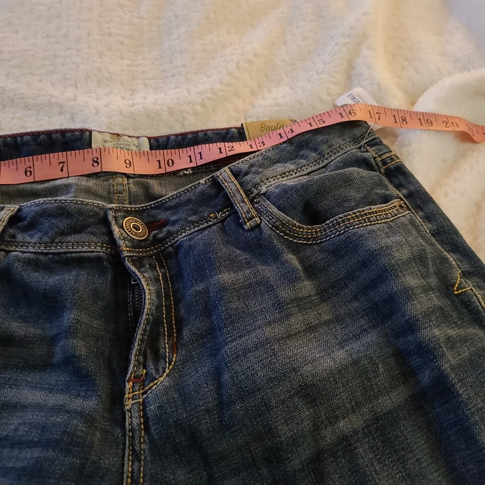 Aeropostale S 13 / 14 Dark Blue Distressed 💙 Denim Bayla Skinny 👖 - Picture 4 of 13